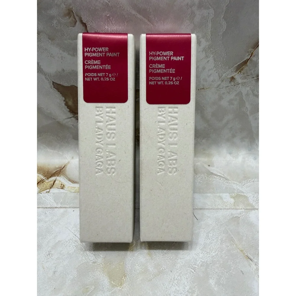 Haus Labs Hy-Power Pigment Paint Burgundy Shimmer 2 Pack Lady Gaga Cream Makeup